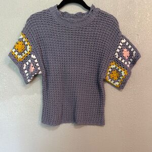 Universal Thread Light Purple Crochet Top